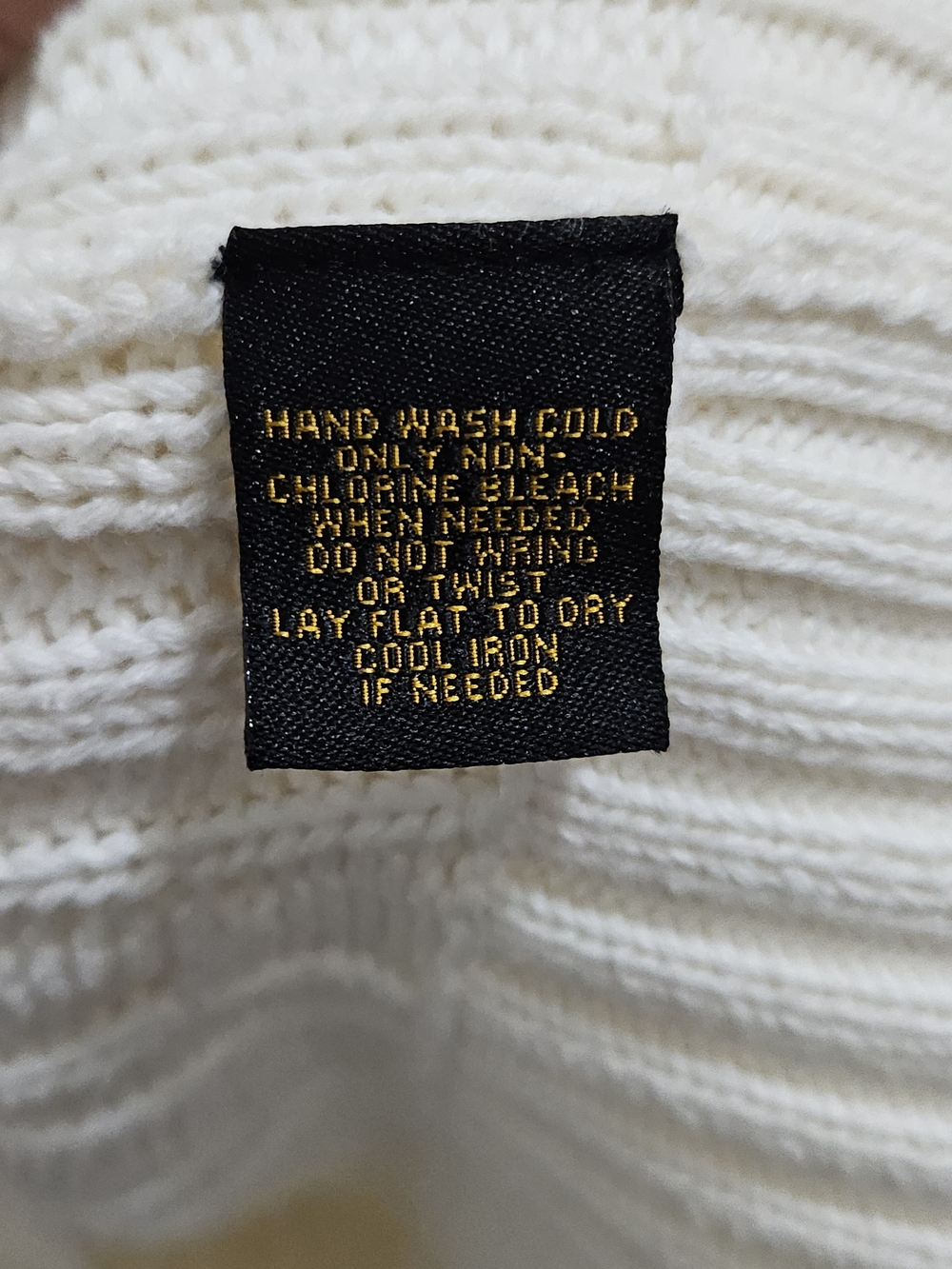 Lauren Ralph Lauren Ivory Cable Knit Full Zip Cotton Sweater Cardigan XL - Picture 6 of 9